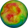 Arctic ozone map for 2023-03-21